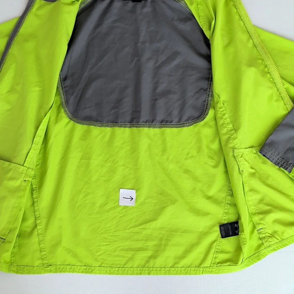 Under Armour Loose Zip Up Lightweight Windbreaker Jacket YMD Youth Medium - Picture 15 of 16
